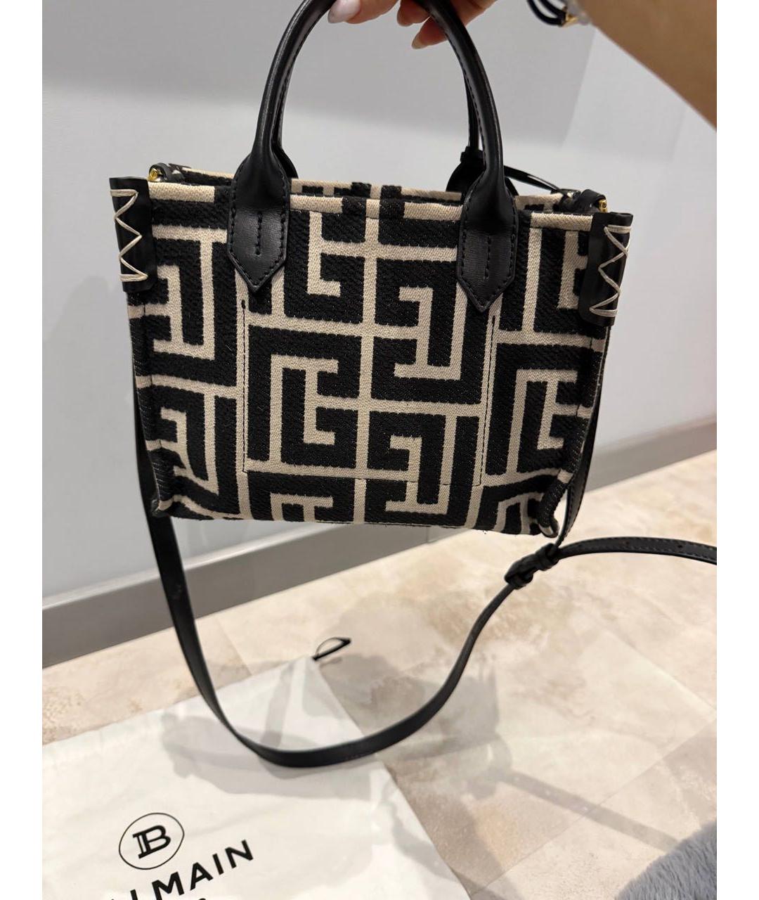BALMAIN Мульти тканевая сумка с короткими ручками, фото 3