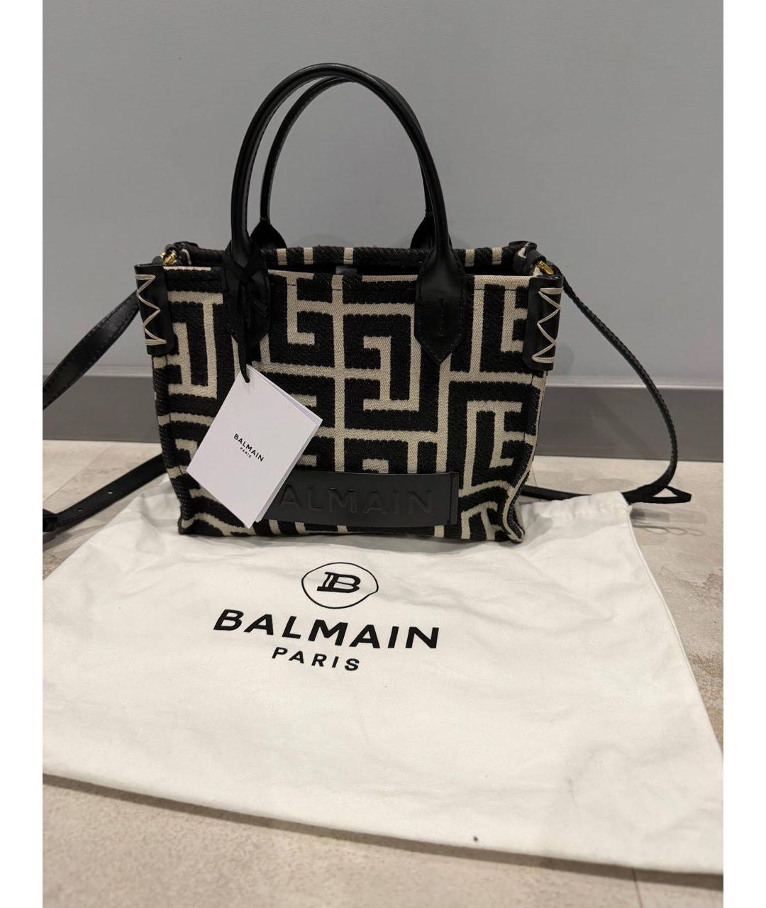 BALMAIN Мульти тканевая сумка с короткими ручками, фото 9