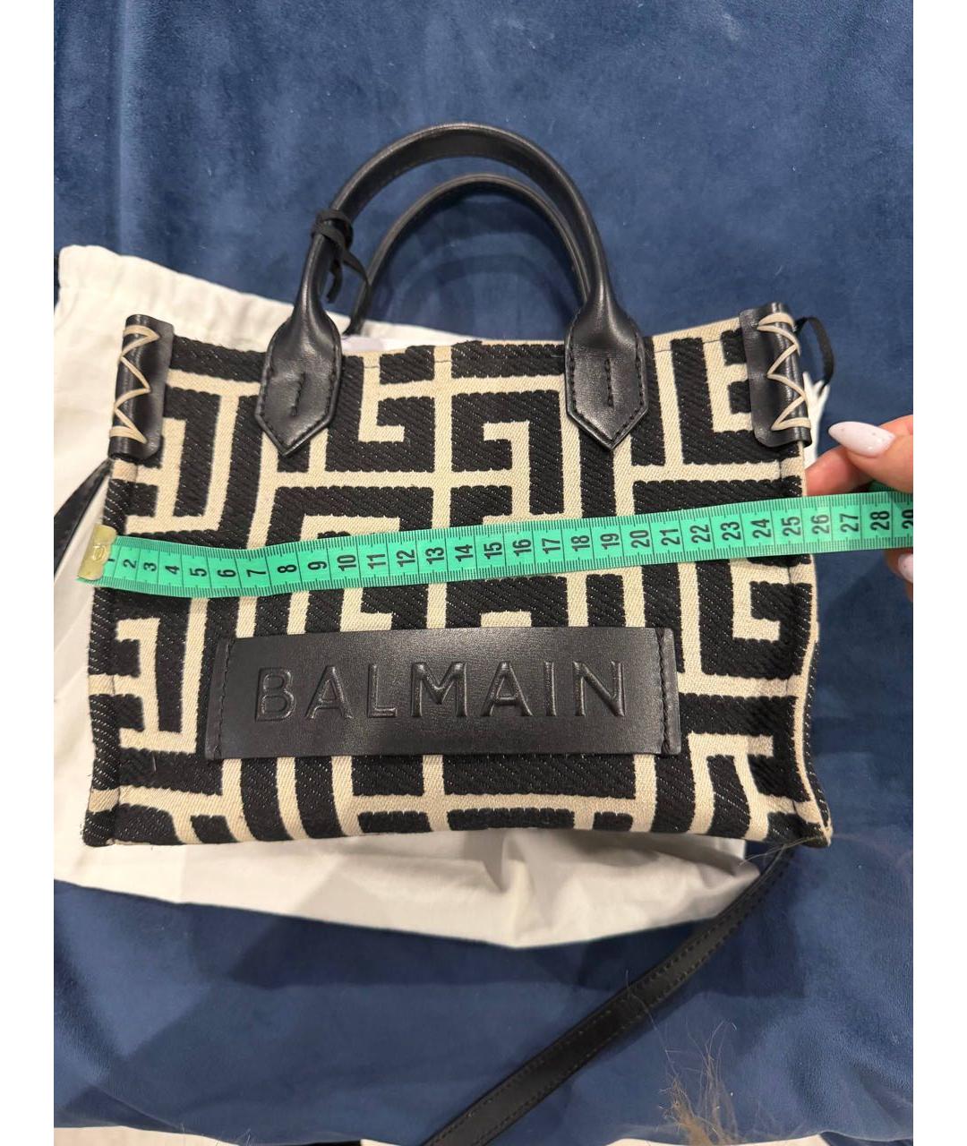 BALMAIN Мульти тканевая сумка с короткими ручками, фото 8