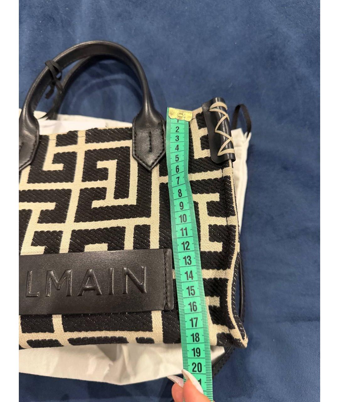 BALMAIN Мульти тканевая сумка с короткими ручками, фото 7