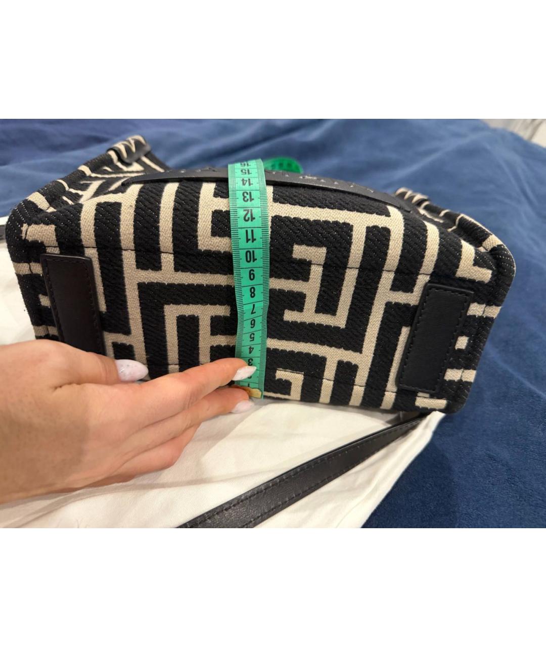 BALMAIN Мульти тканевая сумка с короткими ручками, фото 6