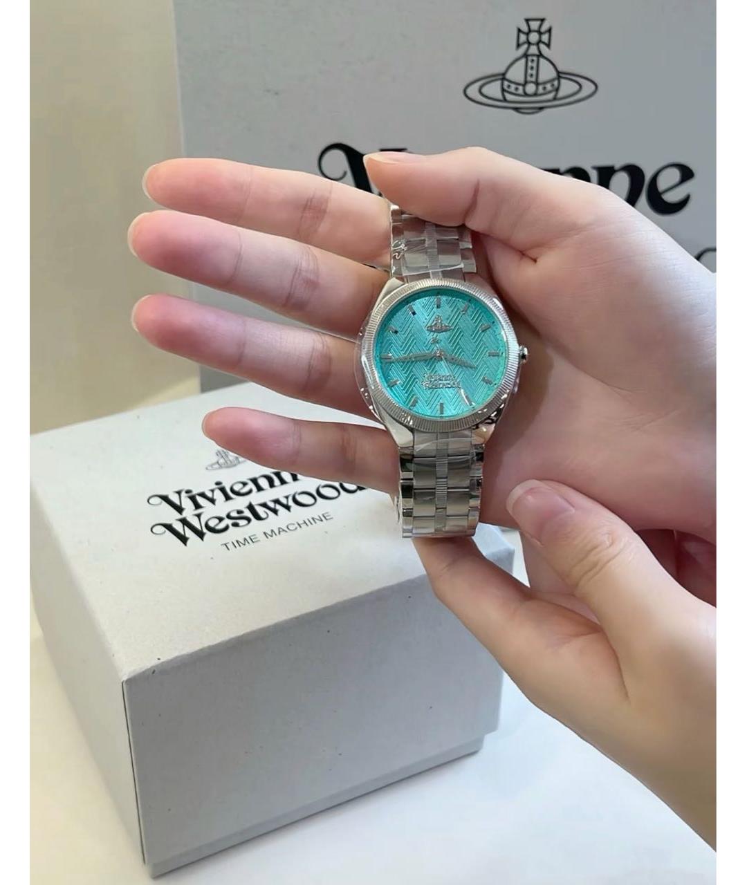 VIVIENNE WESTWOOD Серебряные металлические часы, фото 7