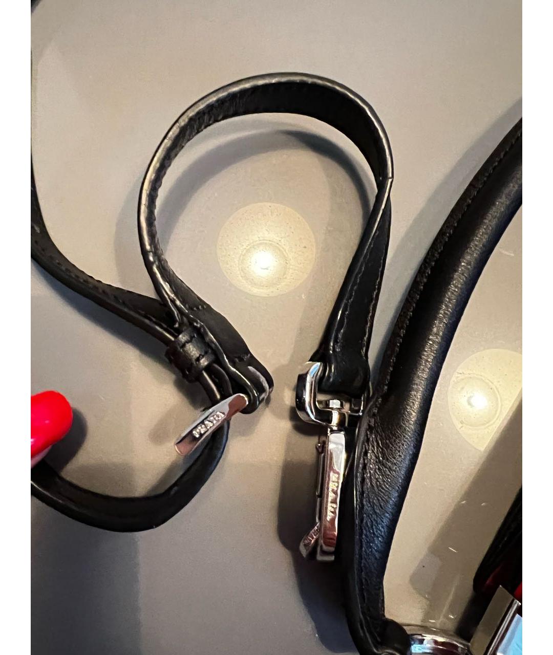 PRADA Красная кожаная сумка через плечо, фото 7