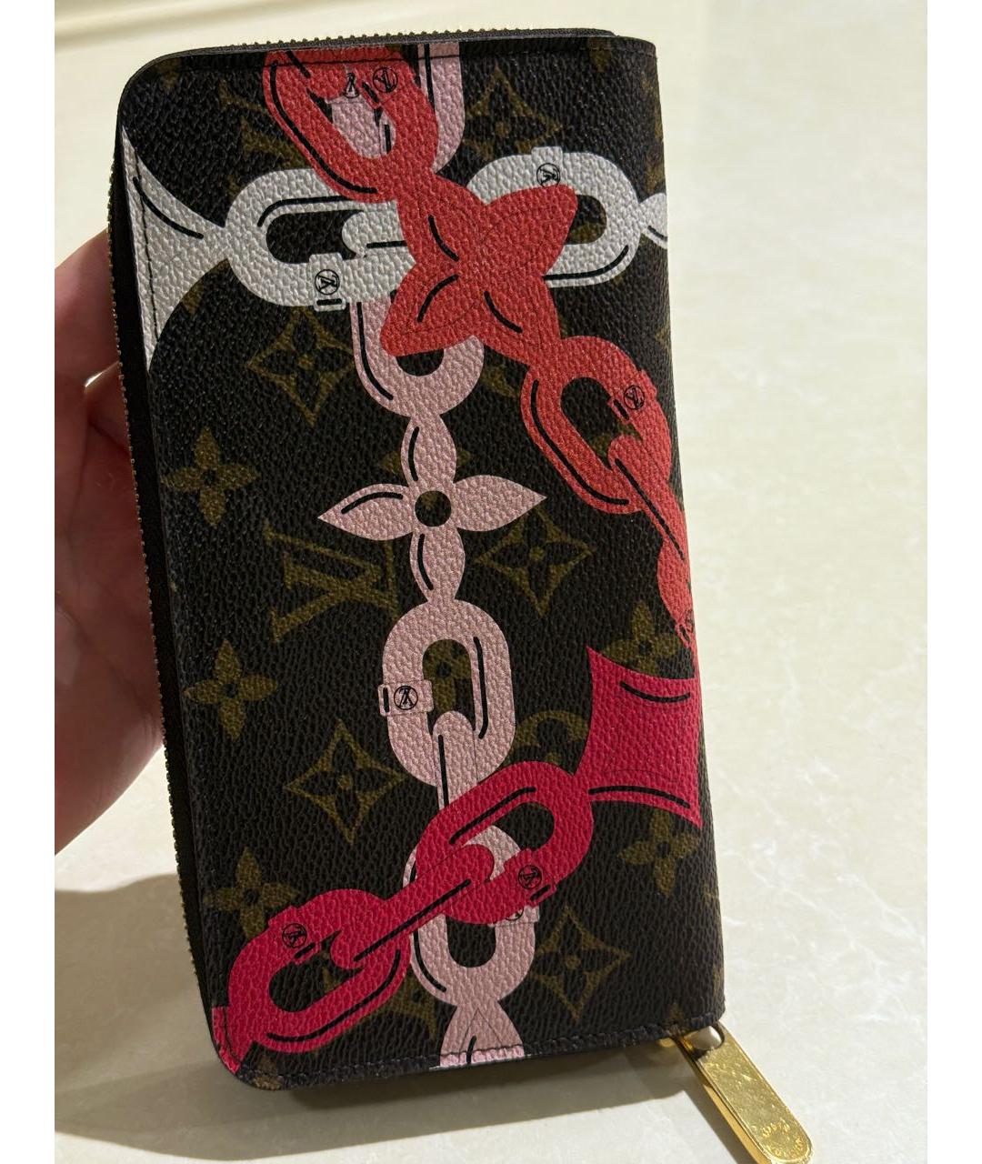 LOUIS VUITTON Коричневый кошелек, фото 4