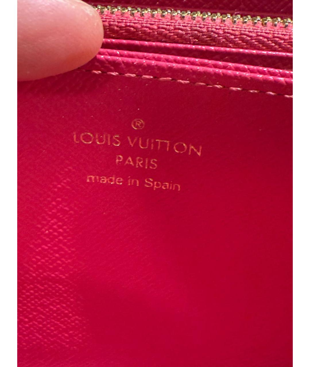 LOUIS VUITTON Коричневый кошелек, фото 6