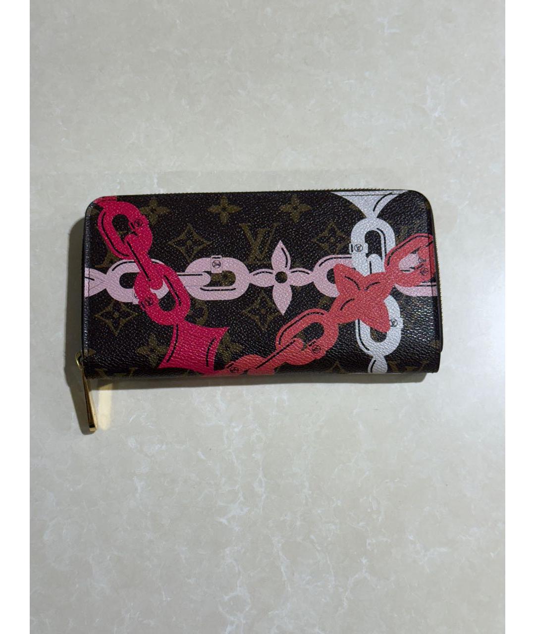 LOUIS VUITTON Коричневый кошелек, фото 9