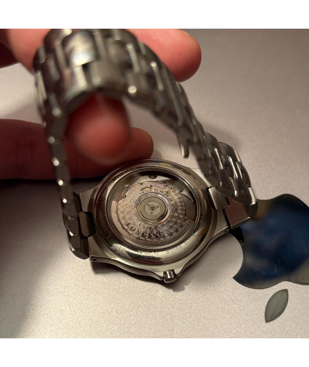 LONGINES Синие часы, фото 3