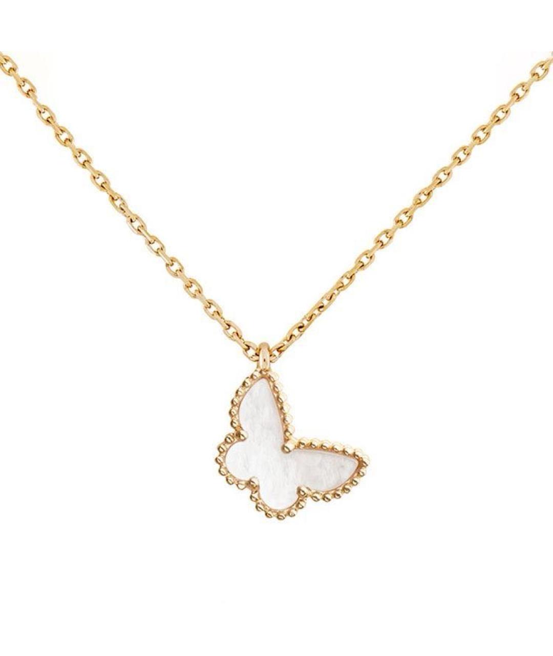 VAN CLEEF & ARPELS Белое колье из желтого золота, фото 1