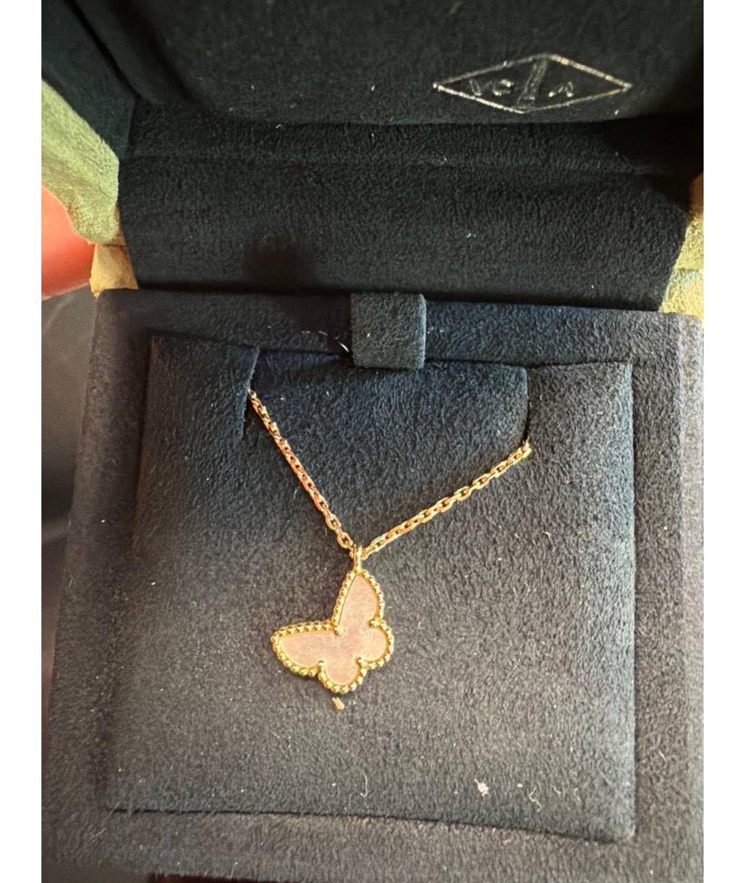VAN CLEEF & ARPELS Белое колье из желтого золота, фото 5
