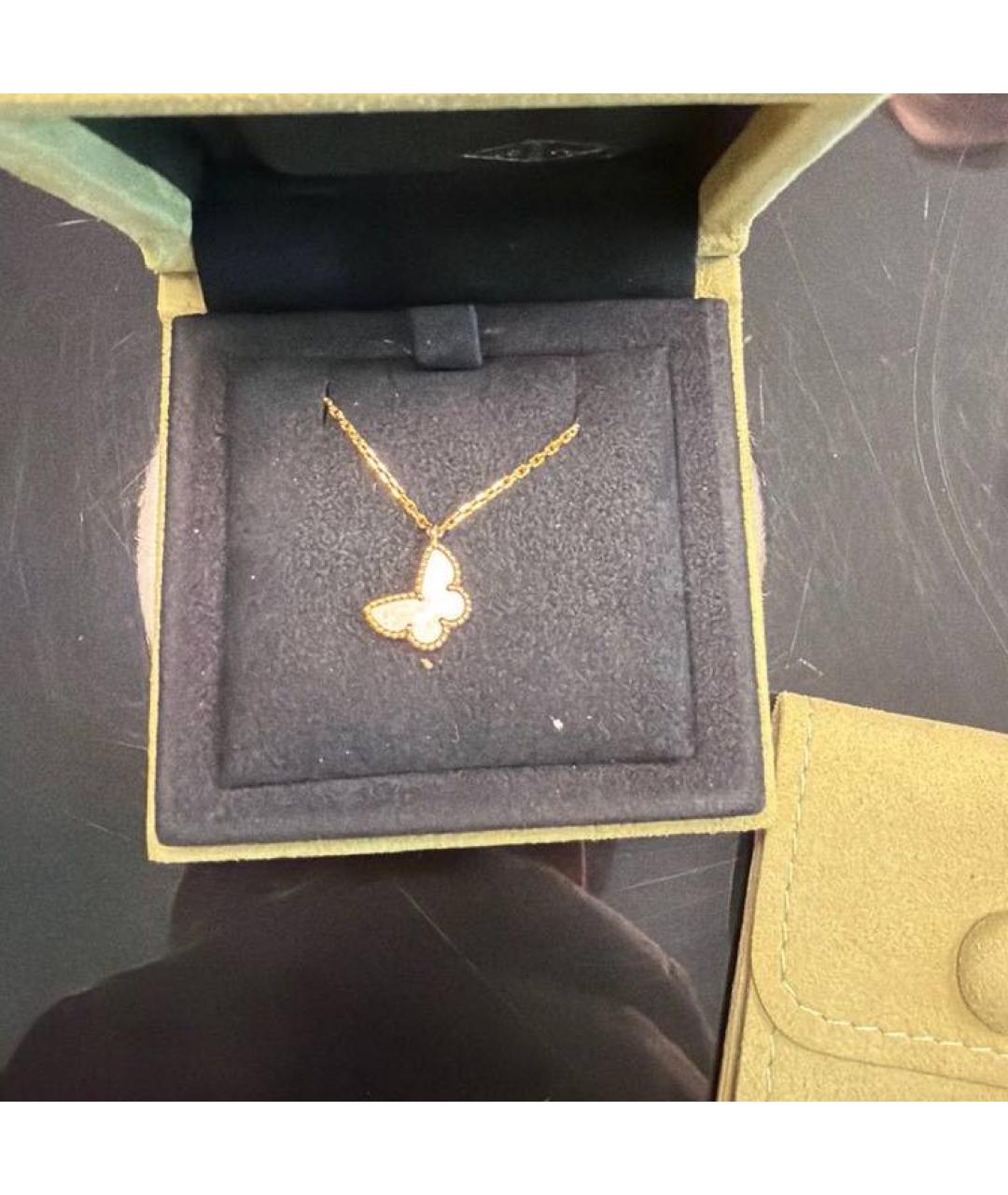 VAN CLEEF & ARPELS Белое колье из желтого золота, фото 6