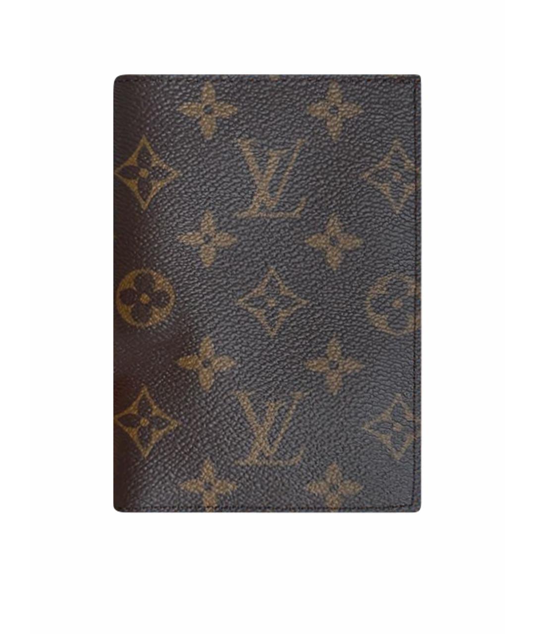 LOUIS VUITTON Коричневый кардхолдер из искусственной кожи, фото 1