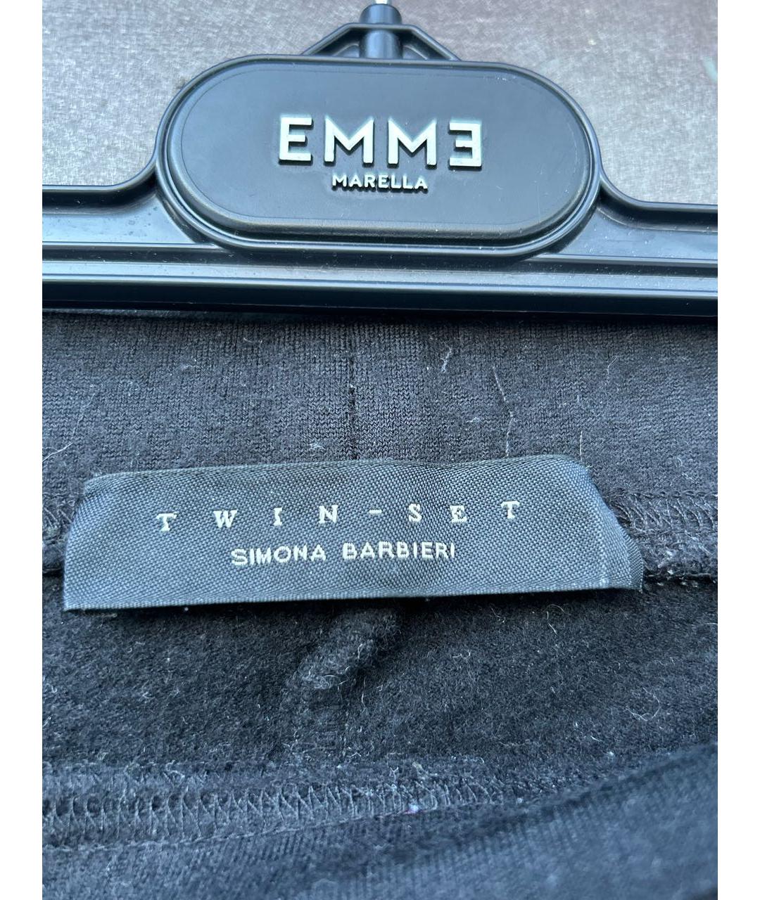 TWIN-SET Черные леггинсы и велосипедки, фото 2