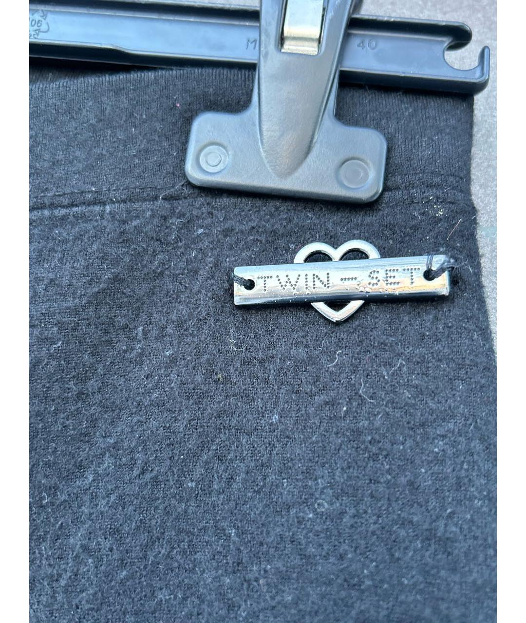 TWIN-SET Черные леггинсы и велосипедки, фото 4