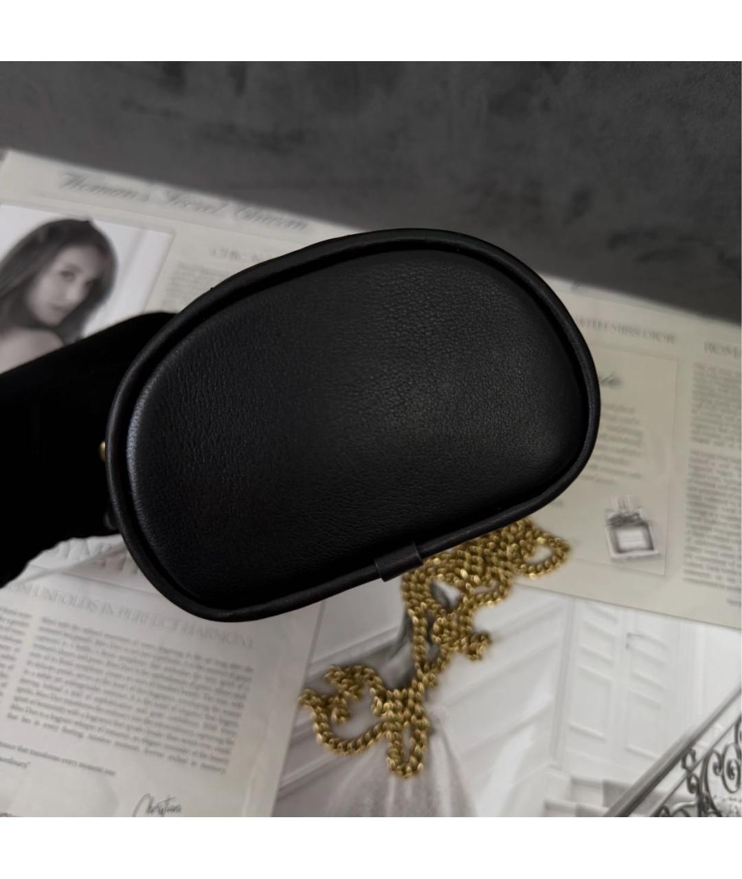 COACH Черная кожаная сумка через плечо, фото 4