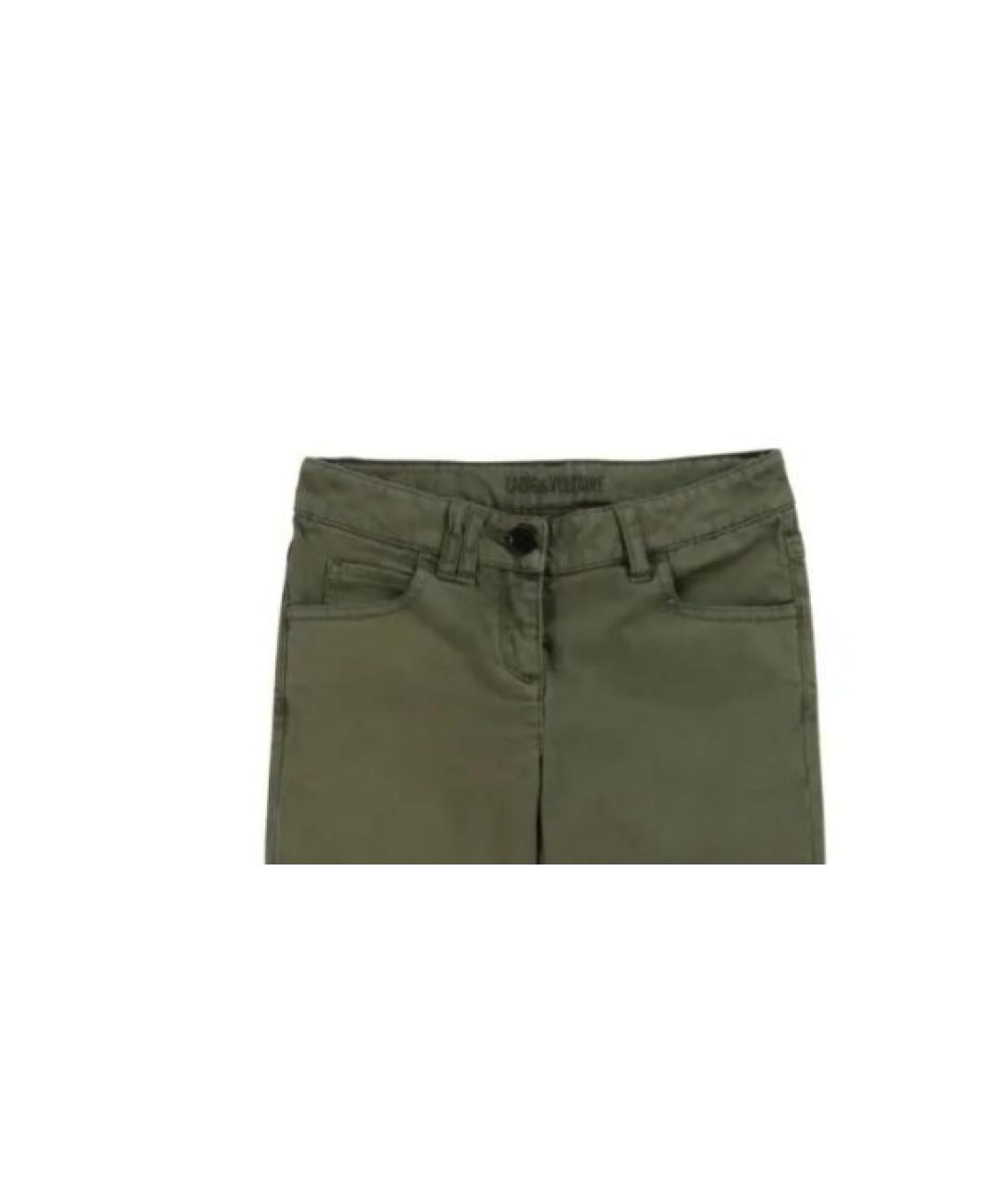 ZADIG & VOLTAIRE Хаки хлопковые брюки и шорты, фото 3