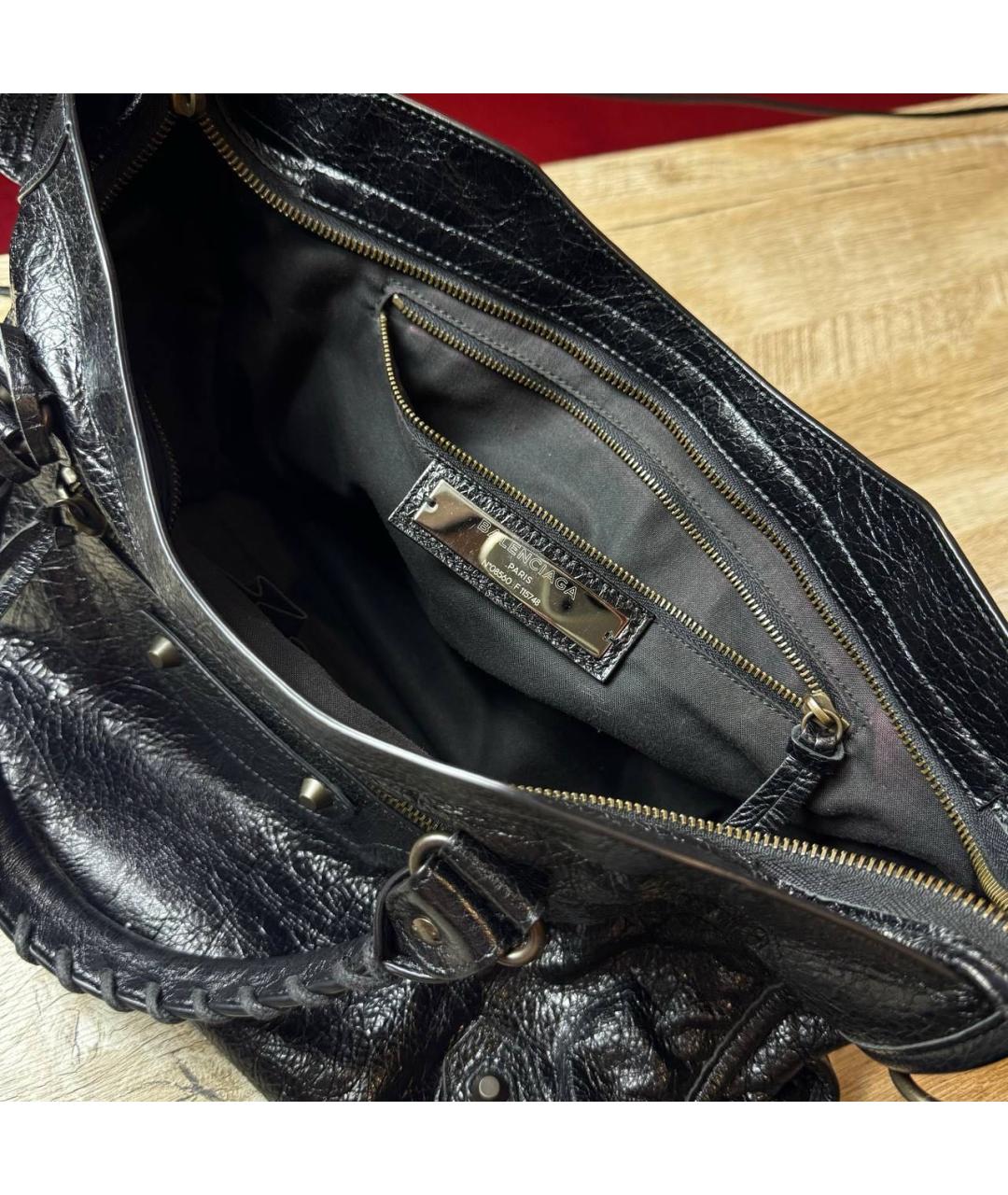 BALENCIAGA Черная сумка с короткими ручками, фото 5