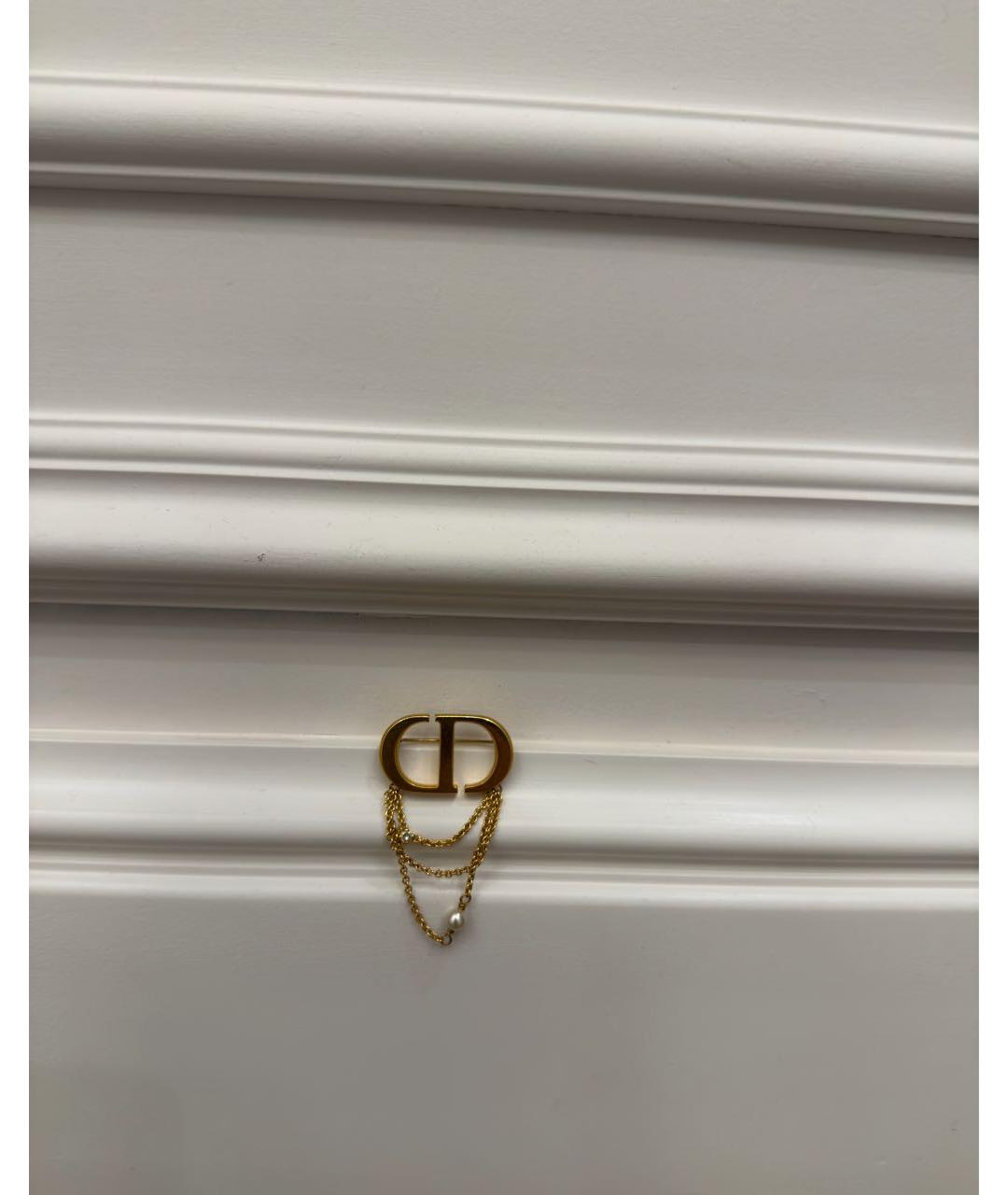 CHRISTIAN DIOR Золотая булавка / брошь, фото 4