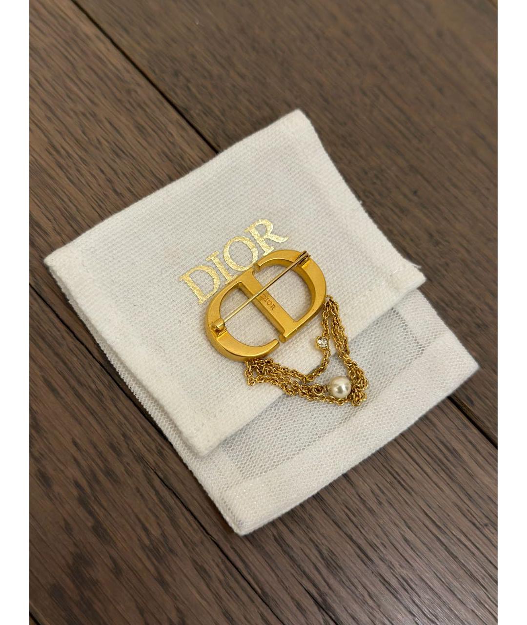 CHRISTIAN DIOR Золотая булавка / брошь, фото 3