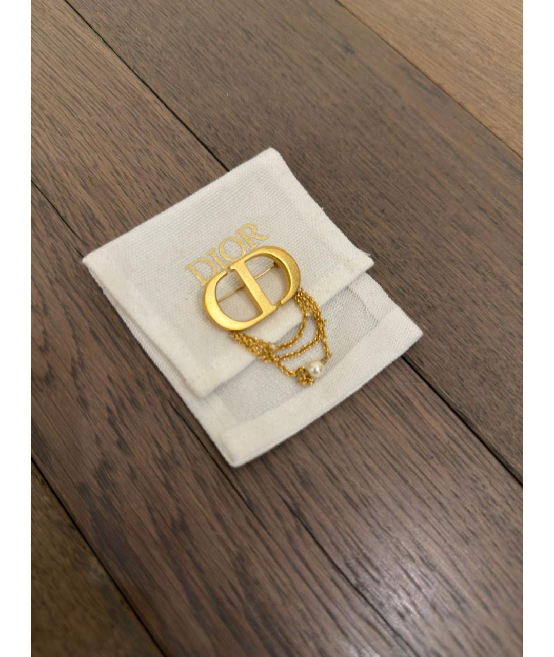 CHRISTIAN DIOR Золотая булавка / брошь, фото 2