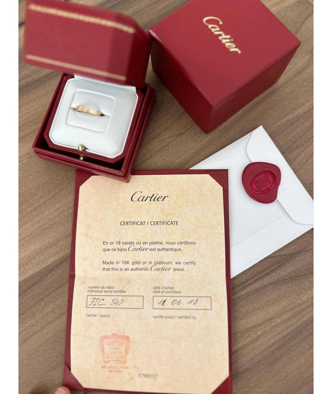 CARTIER Золотое кольцо из розового золота, фото 5