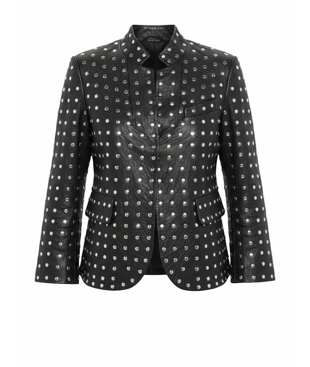 ZADIG & VOLTAIRE Черная кожаная куртка, фото 1