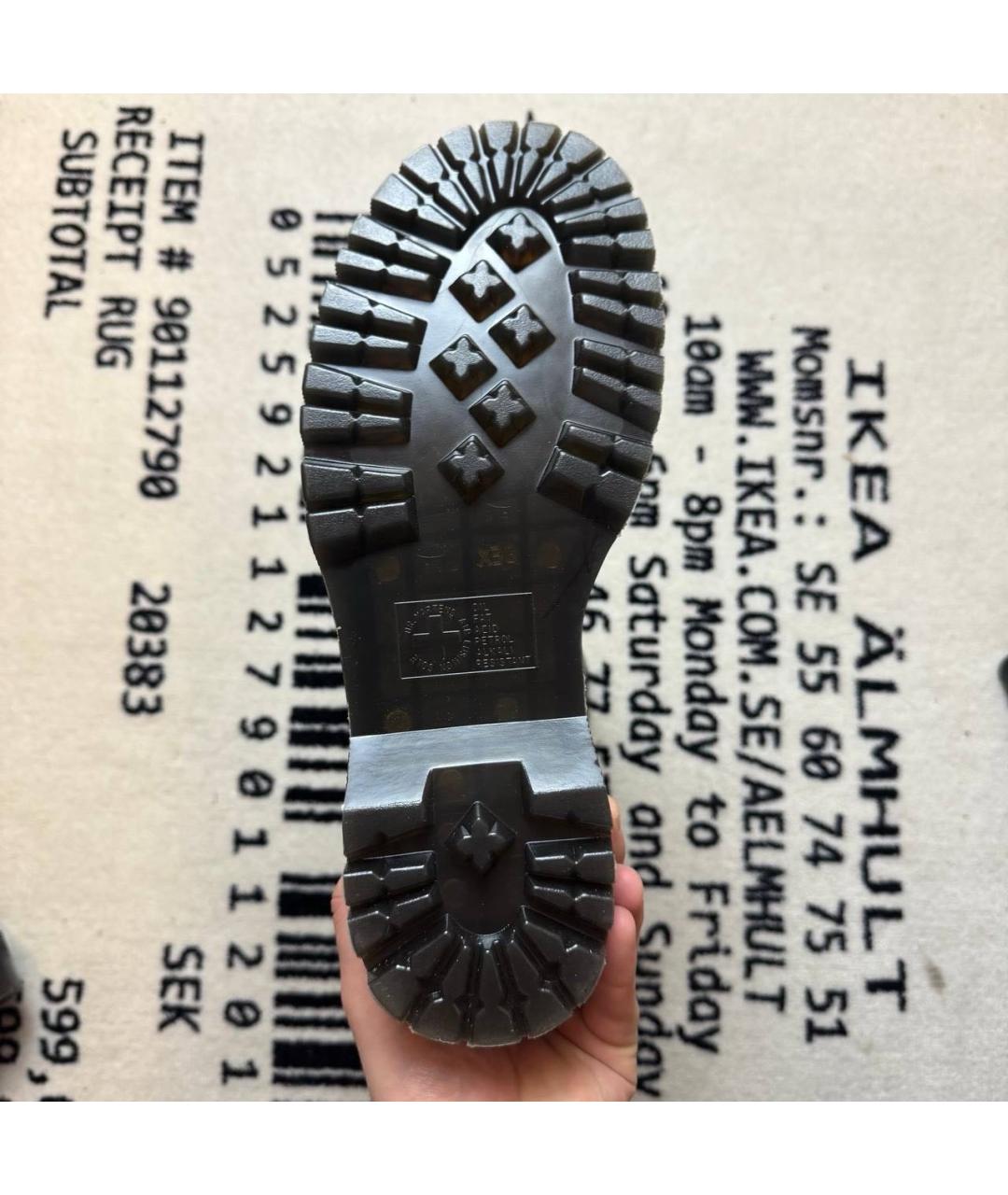 DR. MARTENS Черные кожаные высокие ботинки, фото 5