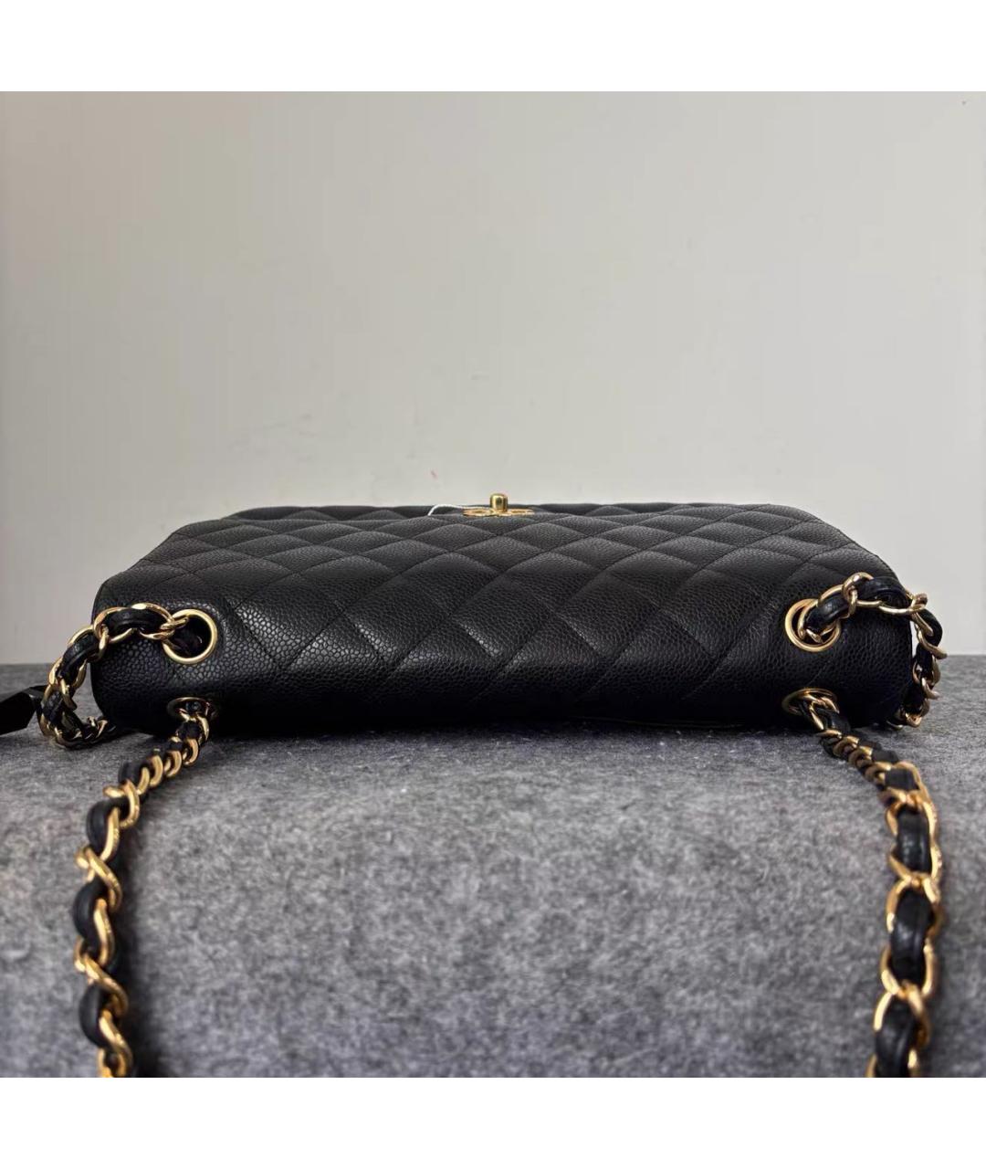 CHANEL Черная кожаная сумка через плечо, фото 5