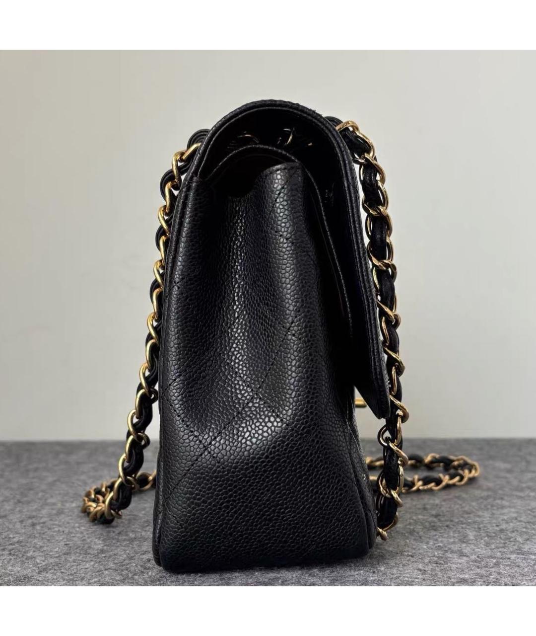 CHANEL Черная кожаная сумка через плечо, фото 3