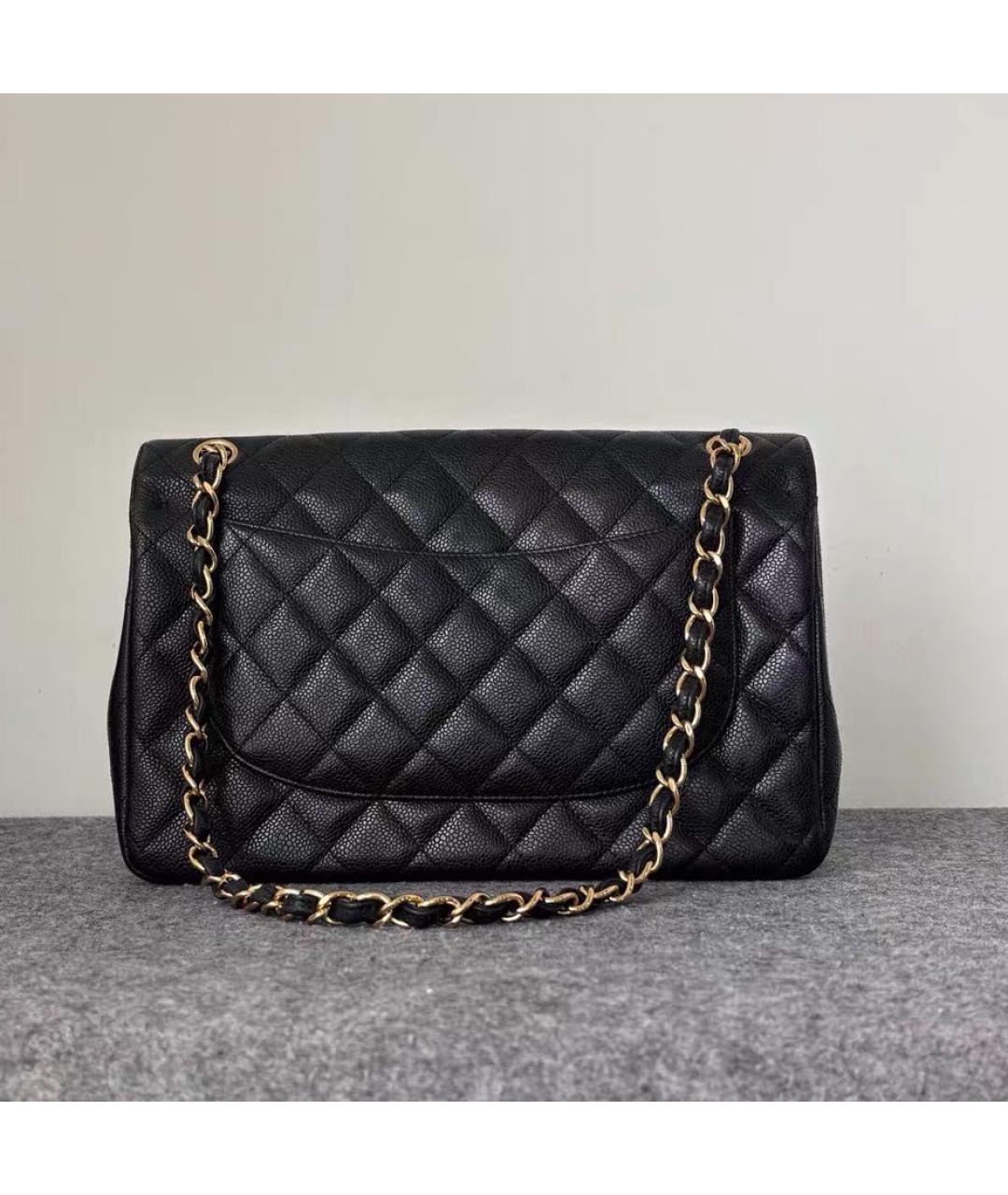 CHANEL Черная кожаная сумка через плечо, фото 2