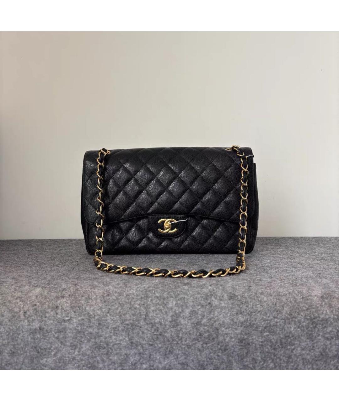 CHANEL Черная кожаная сумка через плечо, фото 9
