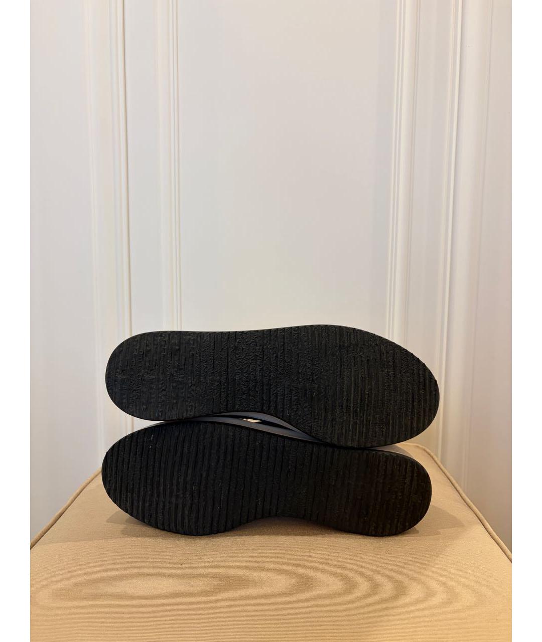 OFFICINE CREATIVE Серые замшевые низкие кроссовки / кеды, фото 5