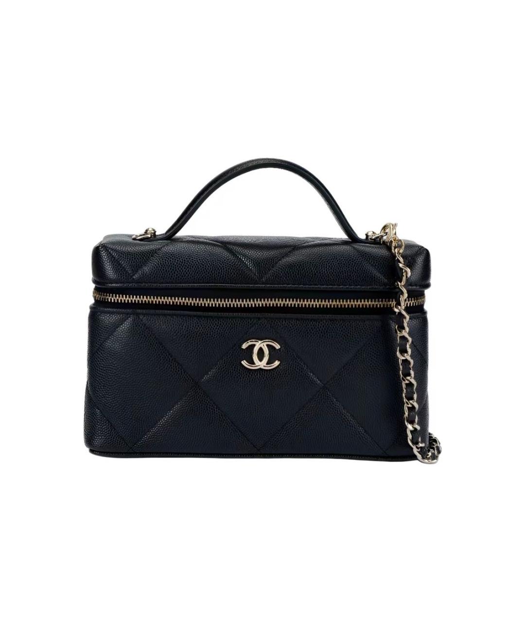 CHANEL Черная кожаная сумка через плечо, фото 6