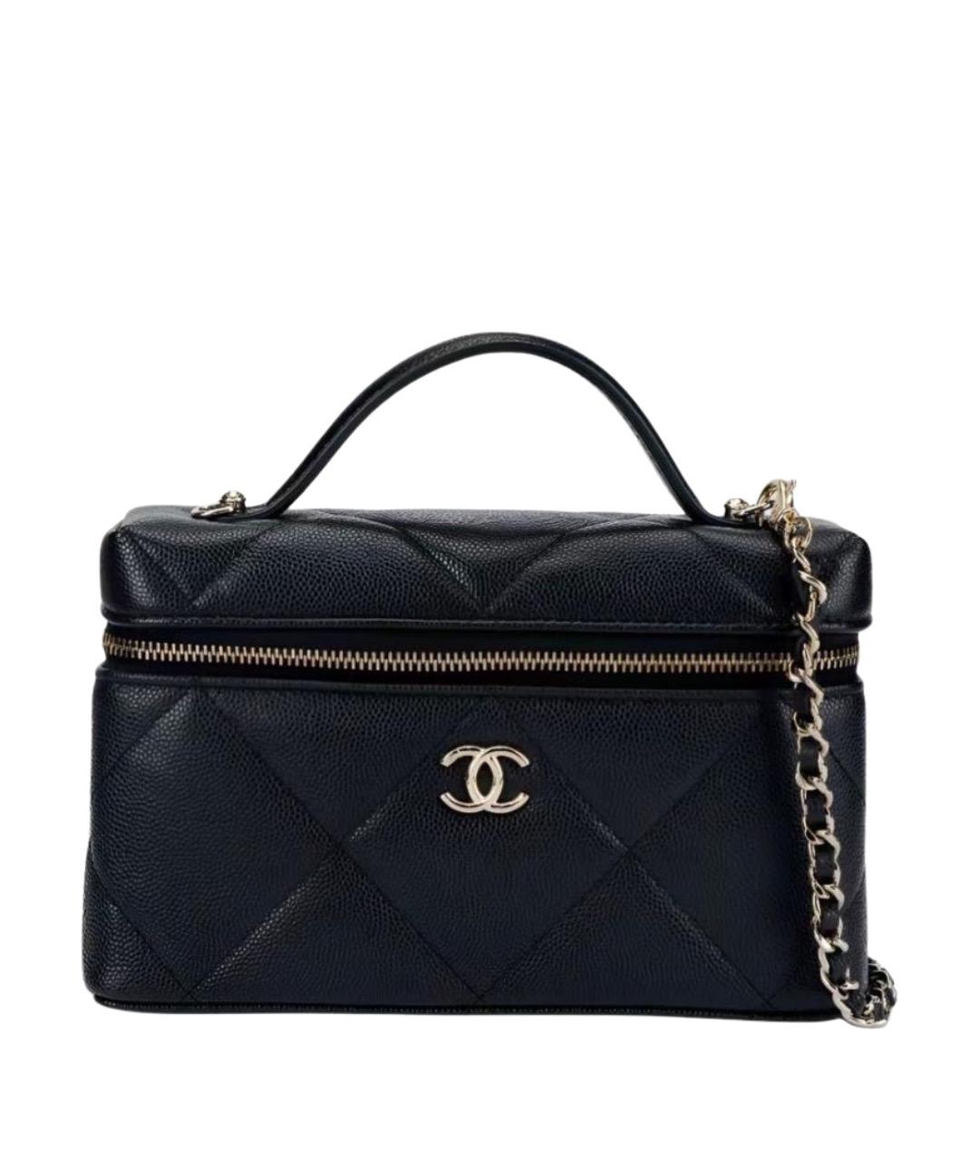 CHANEL Черная кожаная сумка через плечо, фото 1