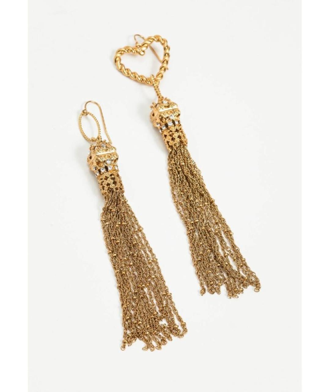 TWIN-SET Золотые металлические серьги, фото 2