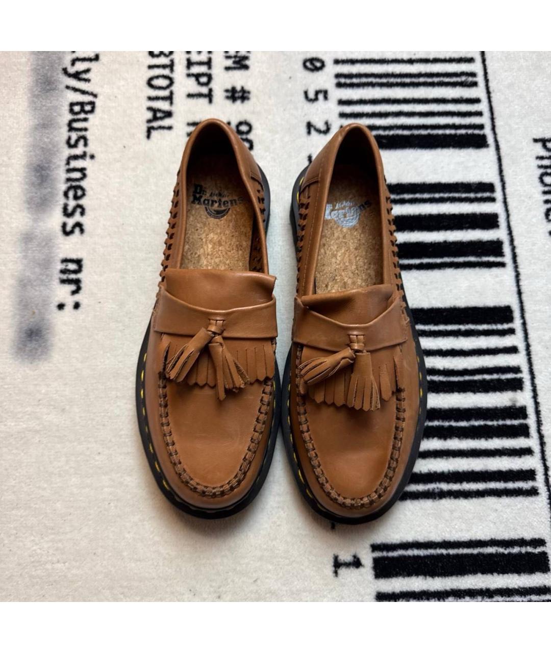 DR. MARTENS Коричневые кожаные лоферы, фото 2