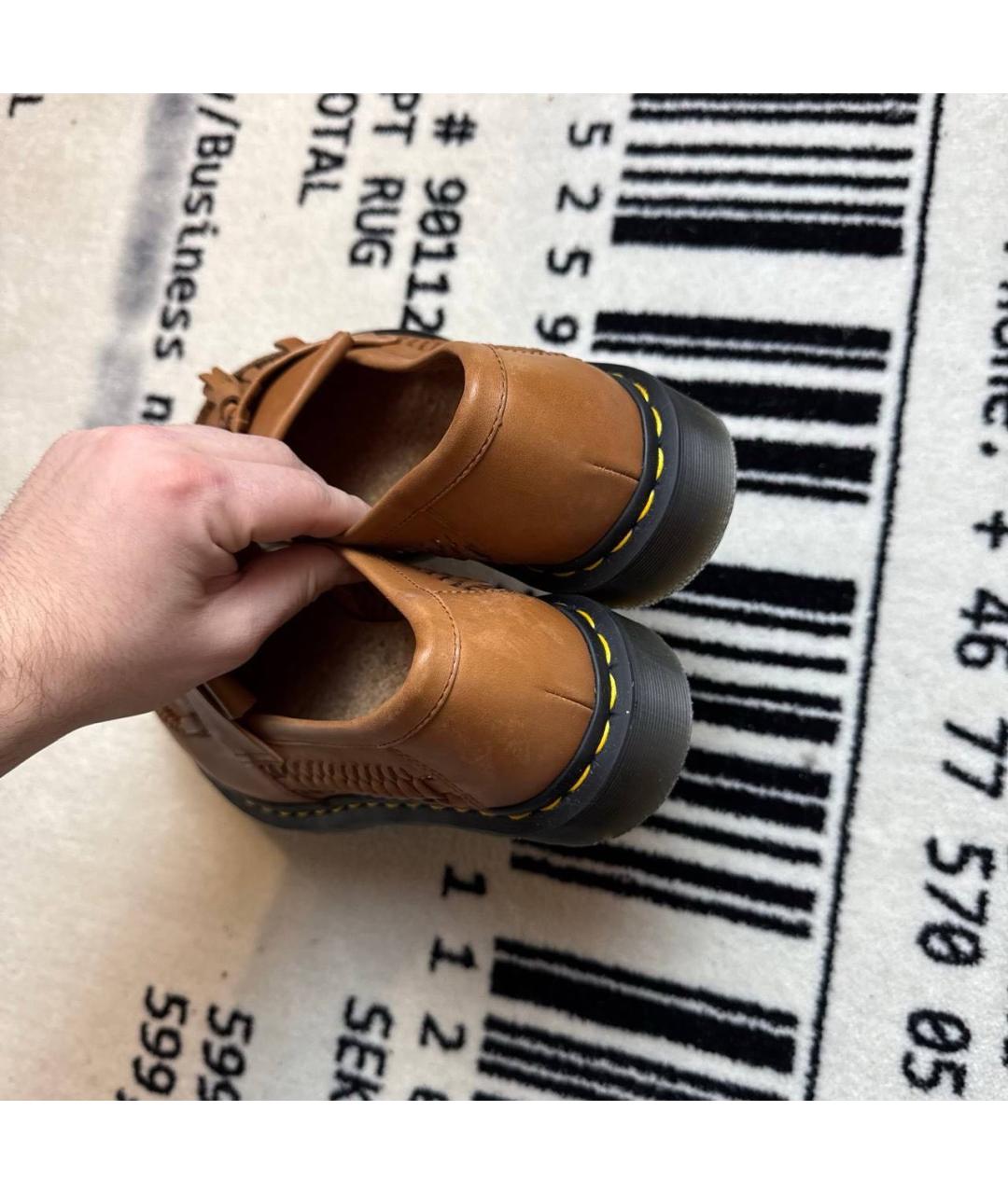 DR. MARTENS Коричневые кожаные лоферы, фото 4