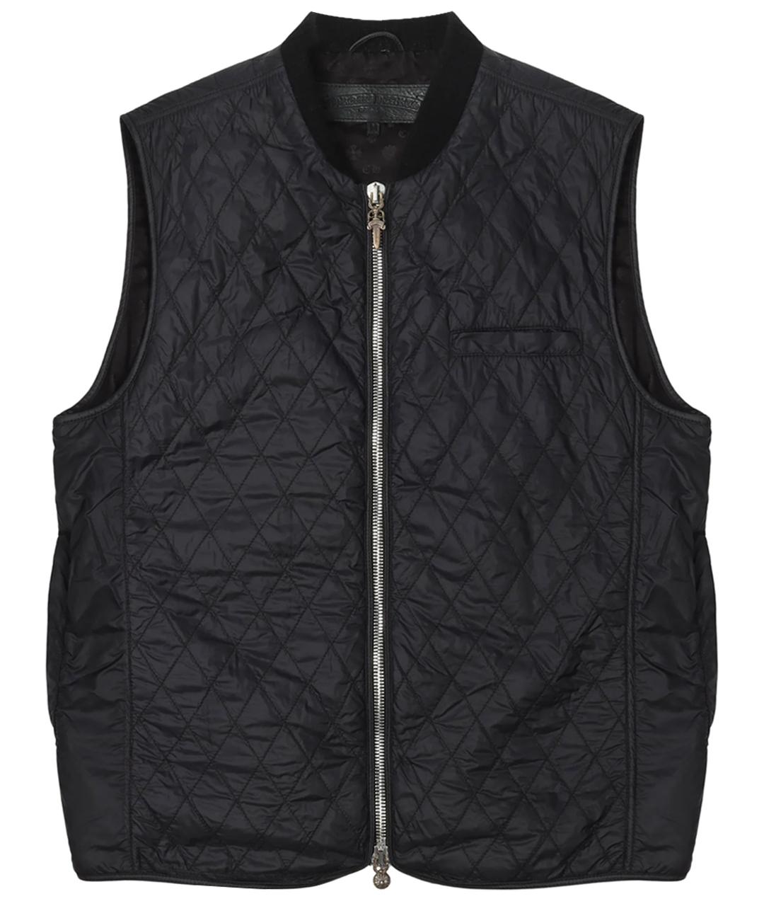 CHROME HEARTS Черный жилет, фото 1