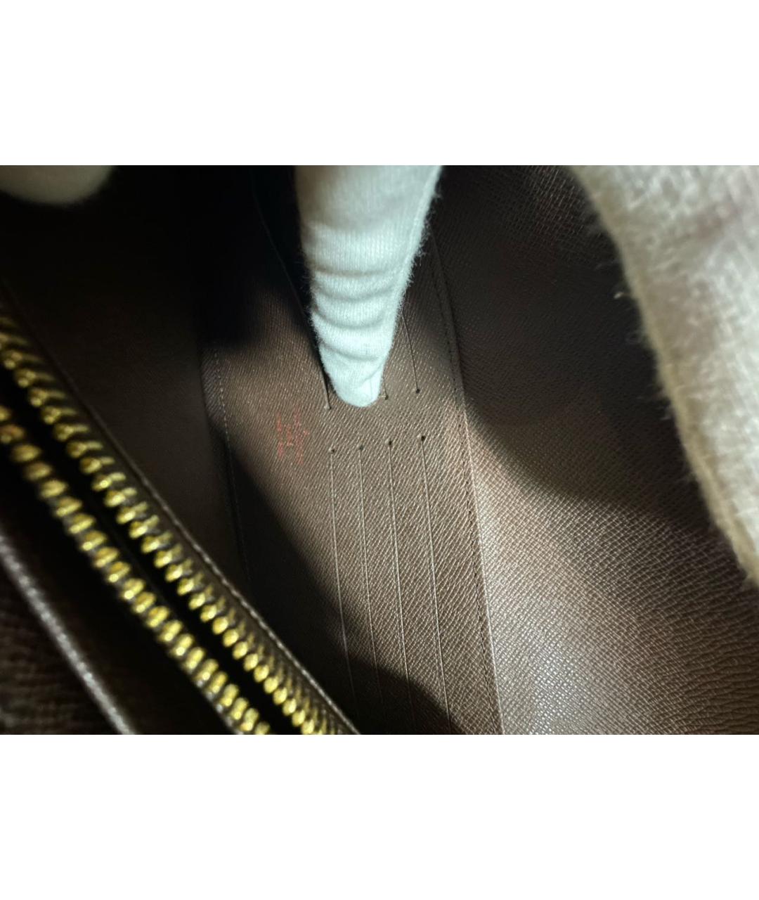 LOUIS VUITTON Коричневый кошелек, фото 5