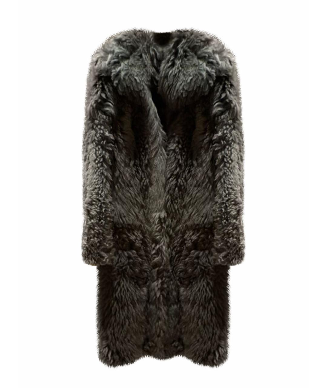 TOM FORD Темно-синяя меховая шуба, фото 1