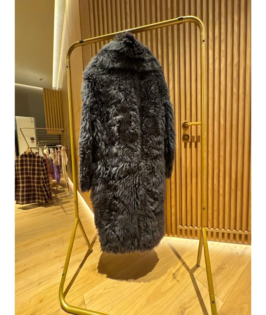 TOM FORD Темно-синяя меховая шуба, фото 2