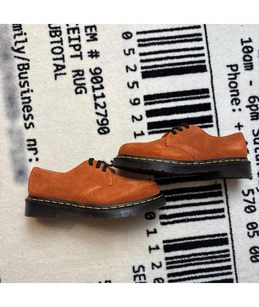 DR. MARTENS Оранжевое замшевые брогги и оксфорды, фото 6