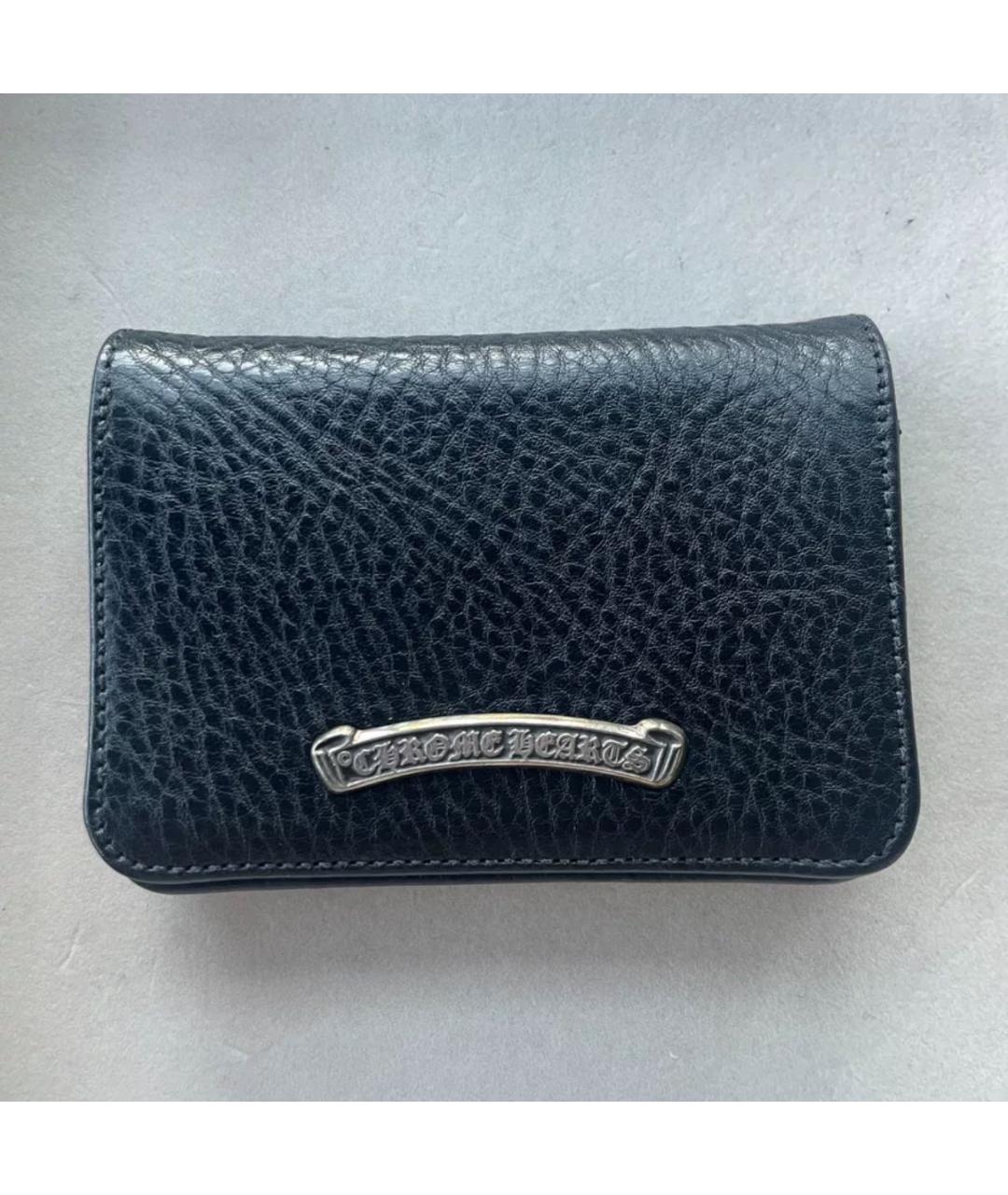 CHROME HEARTS Черный кожаный кардхолдер, фото 8