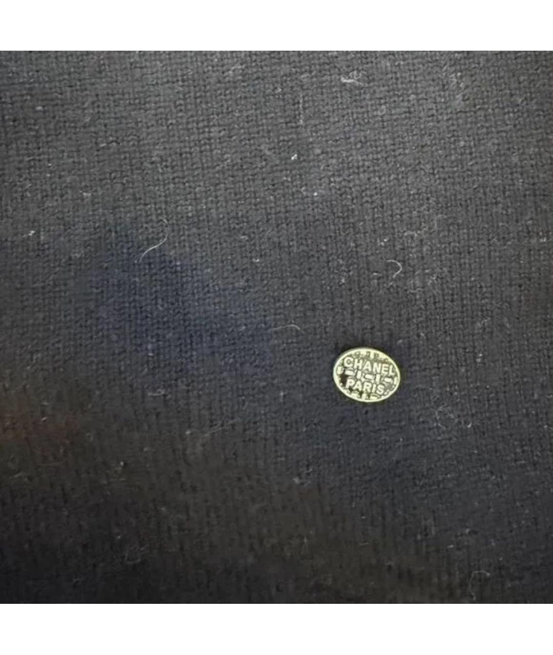 CHANEL Черный кашемировый джемпер / свитер, фото 4