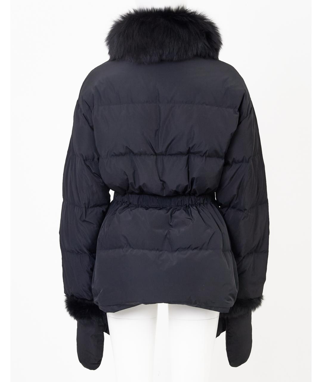 YVES SALOMON Черная полиэстеровая куртка, фото 2