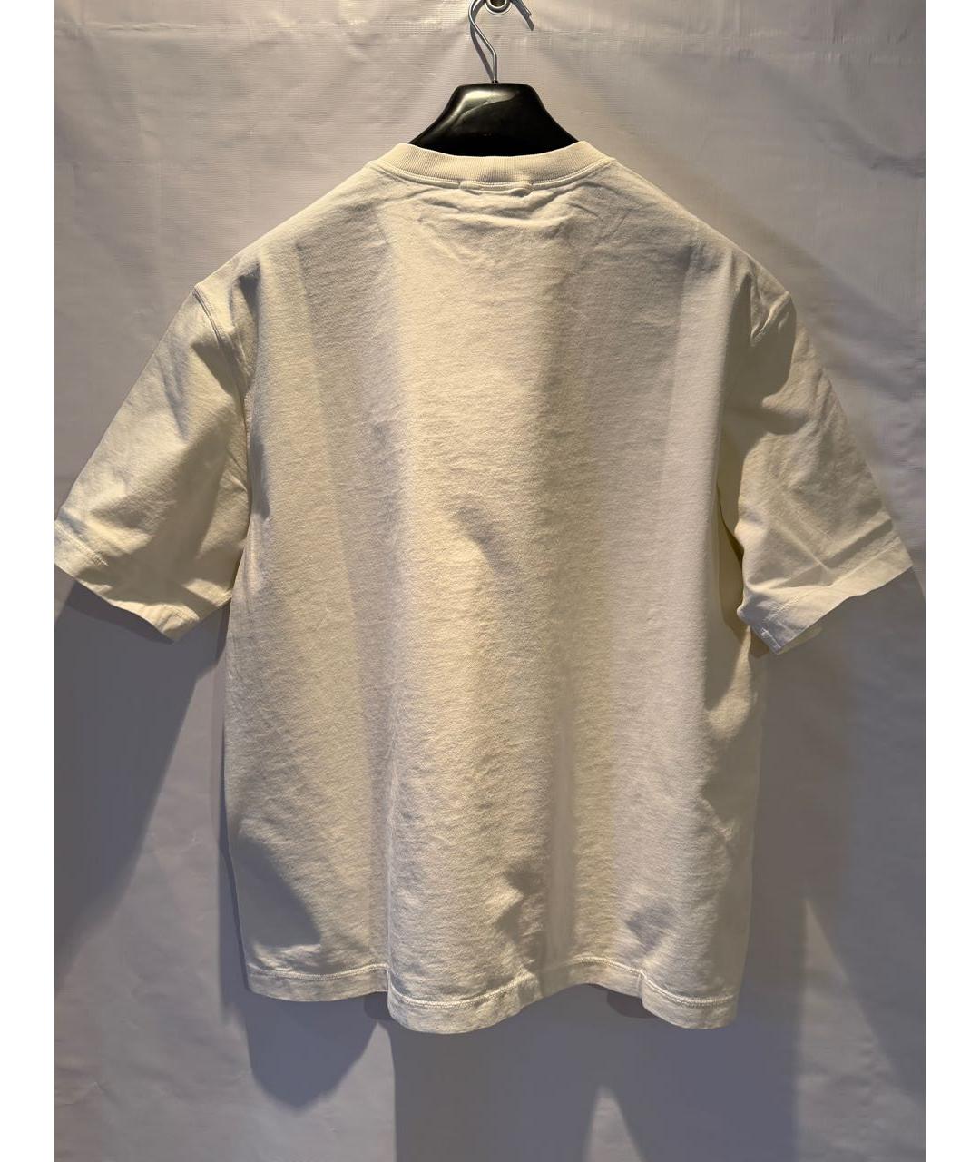 STONE ISLAND Бежевая хлопковая футболка, фото 3