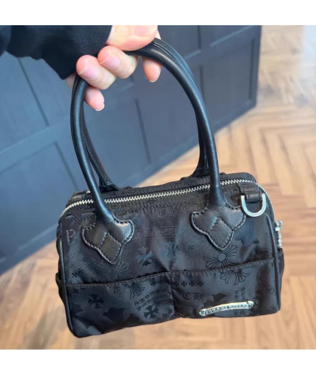 CHROME HEARTS Черная сумка с короткими ручками, фото 6