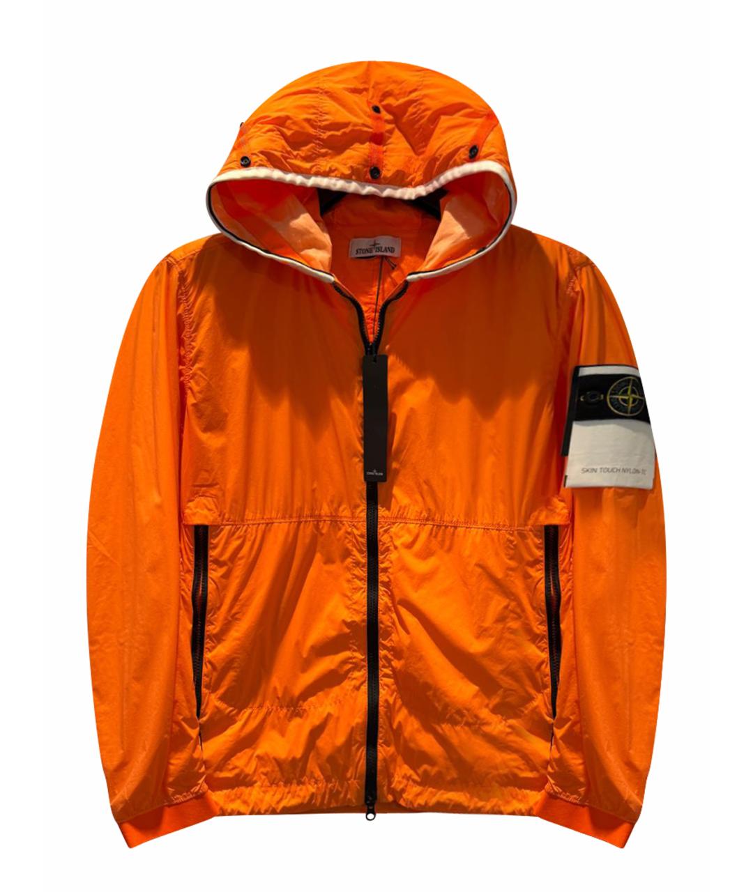 STONE ISLAND Оранжевая полиуретановая куртка, фото 1