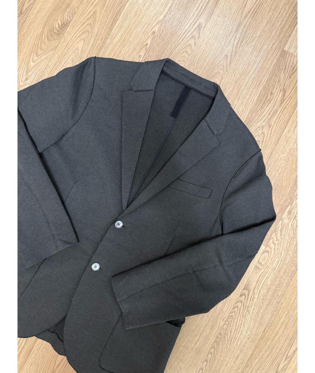 HARRIS WHARF LONDON Темно-синий хлопковый пиджак, фото 2