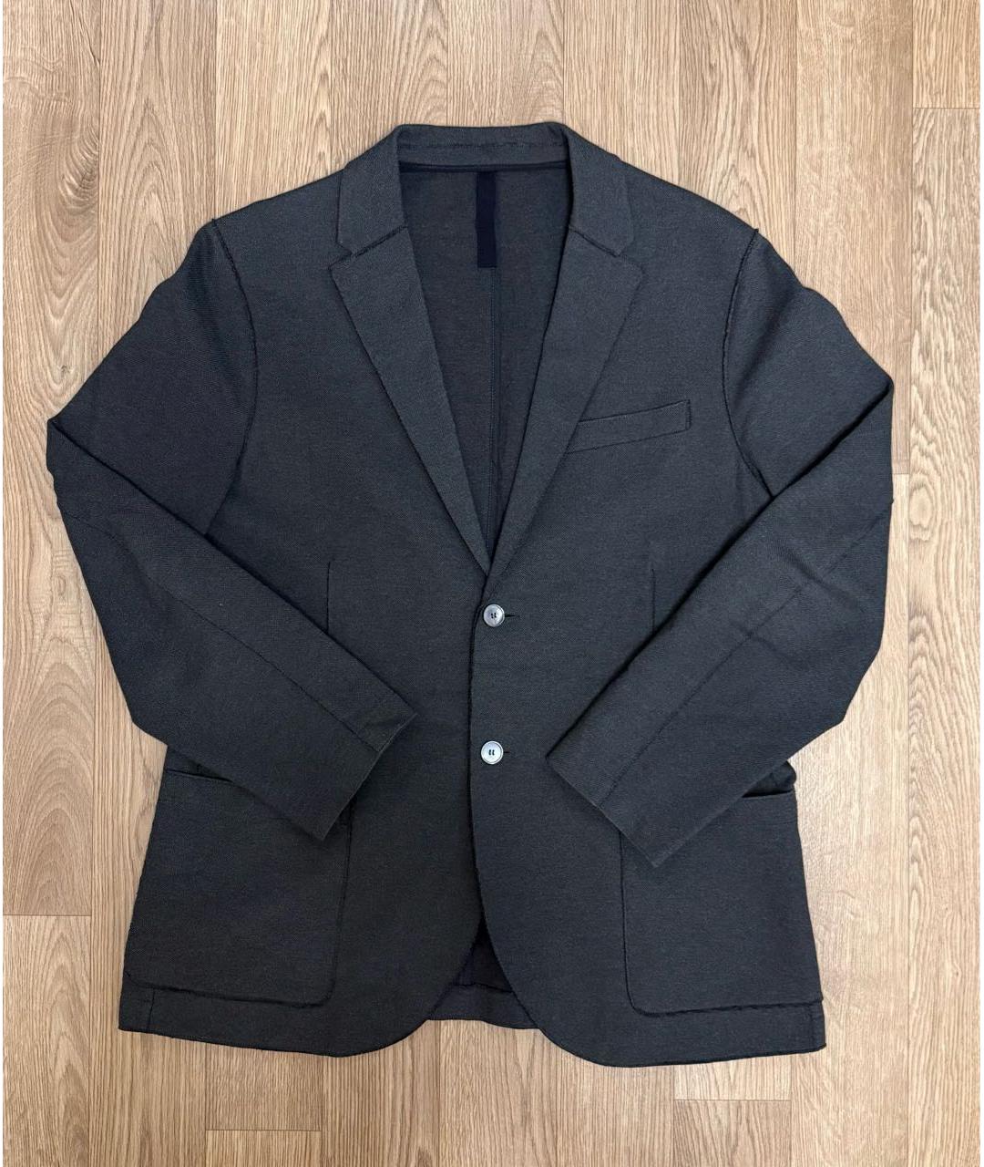 HARRIS WHARF LONDON Темно-синий хлопковый пиджак, фото 5