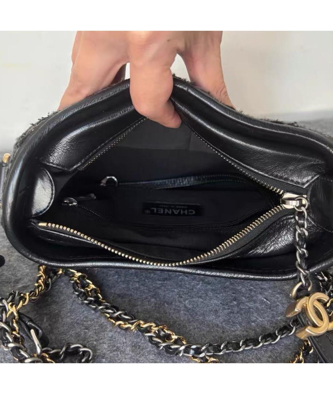 CHANEL Черная сумка через плечо, фото 8